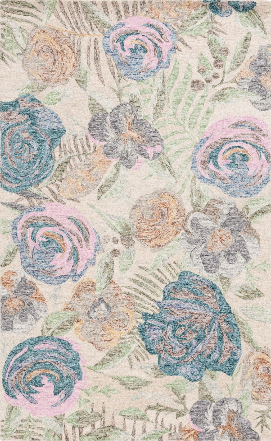 Safavieh Blossom BLM553Y Green / Pink Area Rug main image