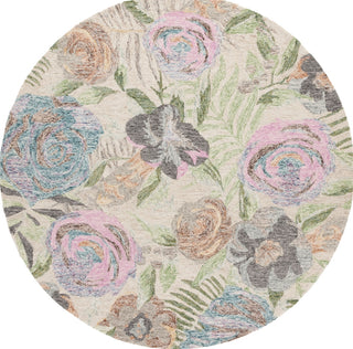 Safavieh Blossom BLM553Y Green / Pink Area Rug Round