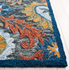 Safavieh Blossom BLM565H Charcoal / Orange Area Rug Detail