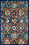 Safavieh Blossom BLM565H Charcoal / Orange Area Rug main image