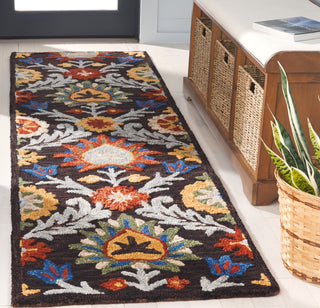 Safavieh Blossom BLM565T Brown / Orange Area Rug Room Scene Feature