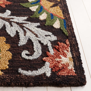 Safavieh Blossom BLM565T Brown / Orange Area Rug Detail