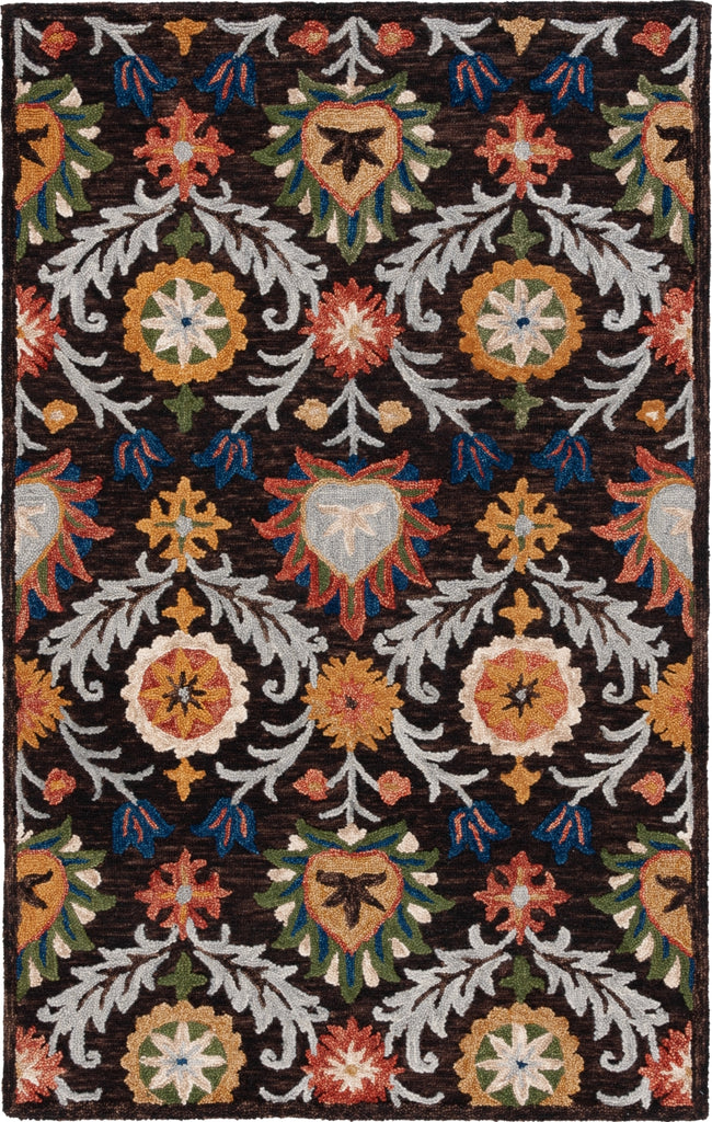 Safavieh Blossom BLM565T Brown / Orange Area Rug main image