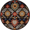 Safavieh Blossom BLM565T Brown / Orange Area Rug Round