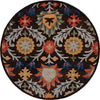 Safavieh Blossom BLM565T Brown / Orange Area Rug Round