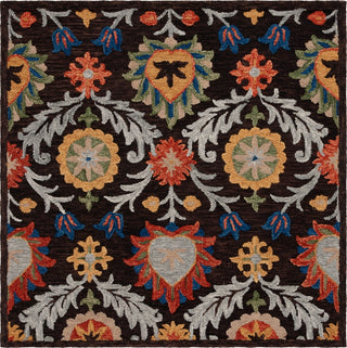 Safavieh Blossom BLM565T Brown / Orange Area Rug Square