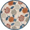 Safavieh Blossom BLM566B Beige / Red Area Rug Round