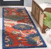 Safavieh Blossom BLM567P Orange / Blue Area Rug Room Scene Feature