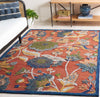 Safavieh Blossom BLM567P Orange / Blue Area Rug Room Scene Feature