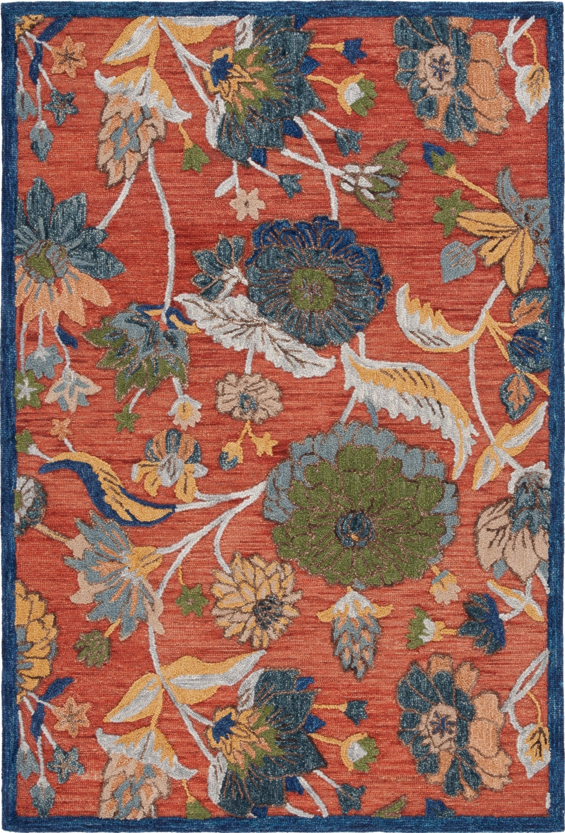 Safavieh Blossom BLM567P Orange / Blue Area Rug main image