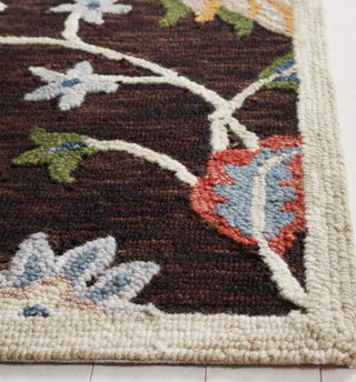 Safavieh Blossom BLM568T Brown / Yellow Area Rug Detail