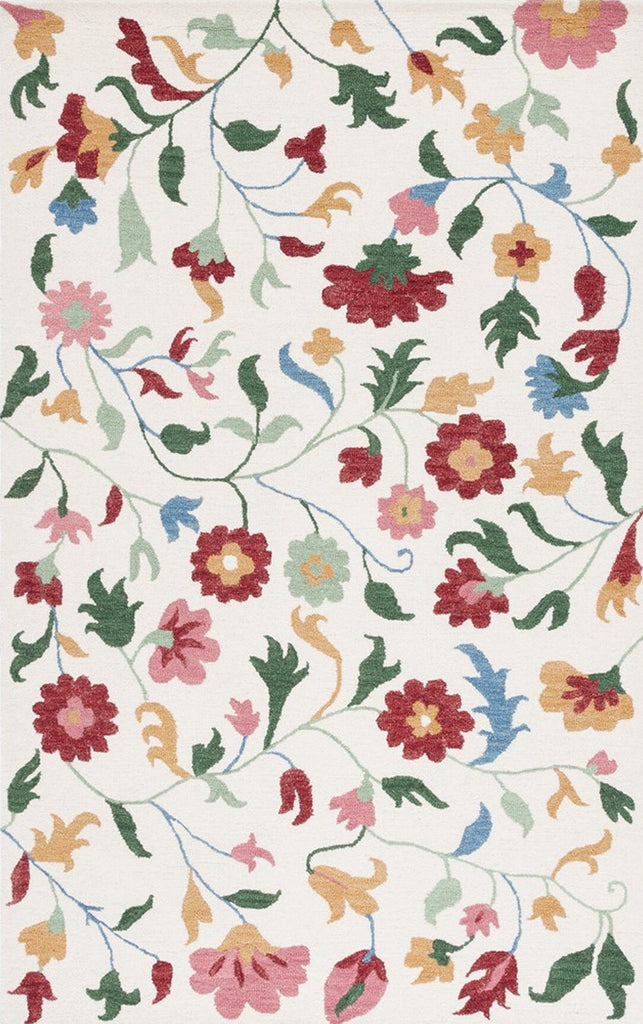 Safavieh Blossom BLM569A Ivory / Red Area Rug main image