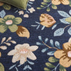 Safavieh Blossom BLM571N Navy / Green Area Rug Detail