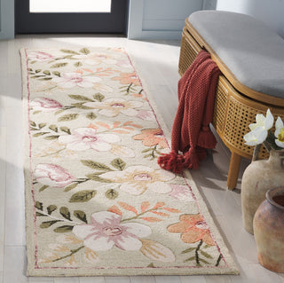 Safavieh Blossom BLM571W Sage / Ivory Area Rug Room Scene Feature