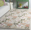 Safavieh Blossom BLM571W Sage / Ivory Area Rug Room Scene Feature