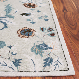 Safavieh Blossom BLM572W Sage / Blue Area Rug Detail