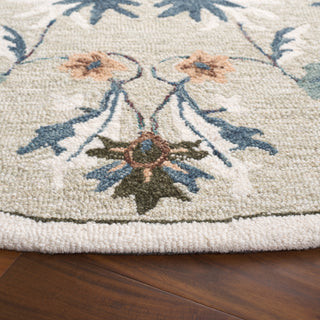 Safavieh Blossom BLM572W Sage / Blue Area Rug Detail