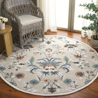 Safavieh Blossom BLM572W Sage / Blue Area Rug Room Scene