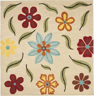 Safavieh Blossom BLM678A Beige / Multi Area Rug Square