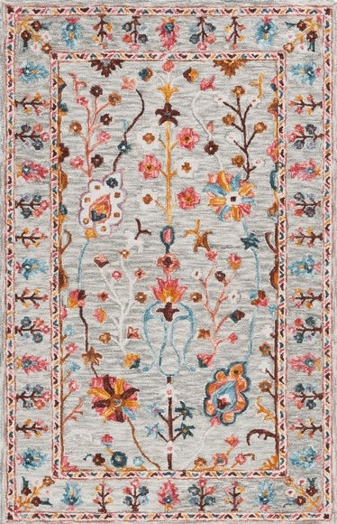 Safavieh Blossom BLM685F Grey / Red Area Rug main image