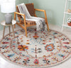 Safavieh Blossom BLM685F Grey / Red Area Rug Room Scene