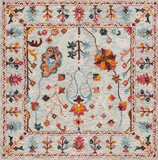 Safavieh Blossom BLM685F Grey / Red Area Rug Square