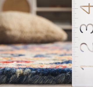 Safavieh Blossom BLM686M Blue / Red Area Rug Detail