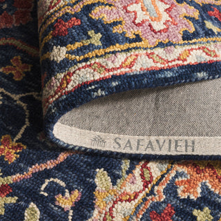 Safavieh Blossom BLM686M Blue / Red Area Rug Fold