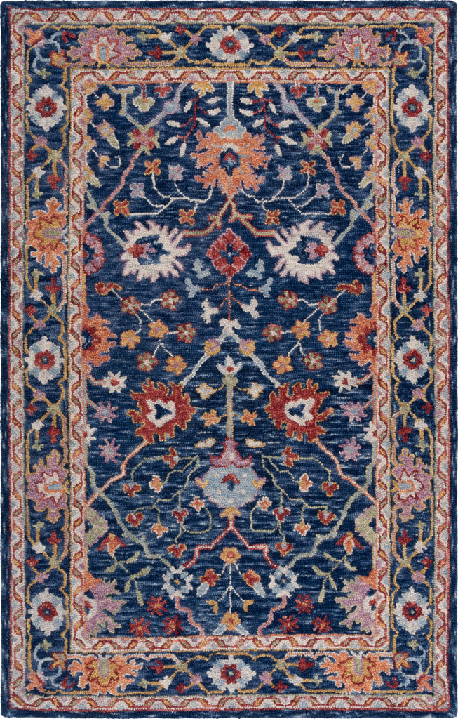 Safavieh Blossom BLM686M Blue / Red Area Rug main image
