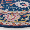 Safavieh Blossom BLM686M Blue / Red Area Rug Detail