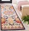 Safavieh Blossom BLM687A Ivory / Red Area Rug Room Scene