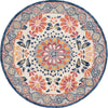 Safavieh Blossom BLM687A Ivory / Red Area Rug Round