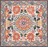 Safavieh Blossom BLM687A Ivory / Red Area Rug Square