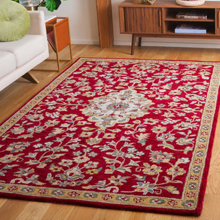 Safavieh Blossom BLM688Q Red / Ivory Area Rug Room Scene Feature