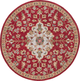 Safavieh Blossom BLM688Q Red / Ivory Area Rug Round