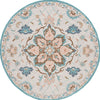 Safavieh Blossom BLM689B Beige / Blue Area Rug Round