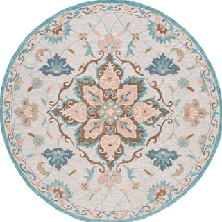 Safavieh Blossom BLM689B Beige / Blue Area Rug Round
