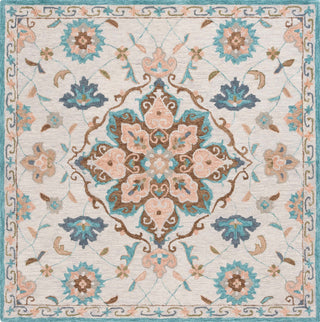 Safavieh Blossom BLM689B Beige / Blue Area Rug Square