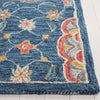 Safavieh Blossom BLM690M Blue / Red Area Rug Detail