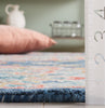 Safavieh Blossom BLM690M Blue / Red Area Rug Detail