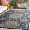Safavieh Blossom BLM690M Blue / Red Area Rug Room Scene