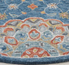 Safavieh Blossom BLM690M Blue / Red Area Rug Detail