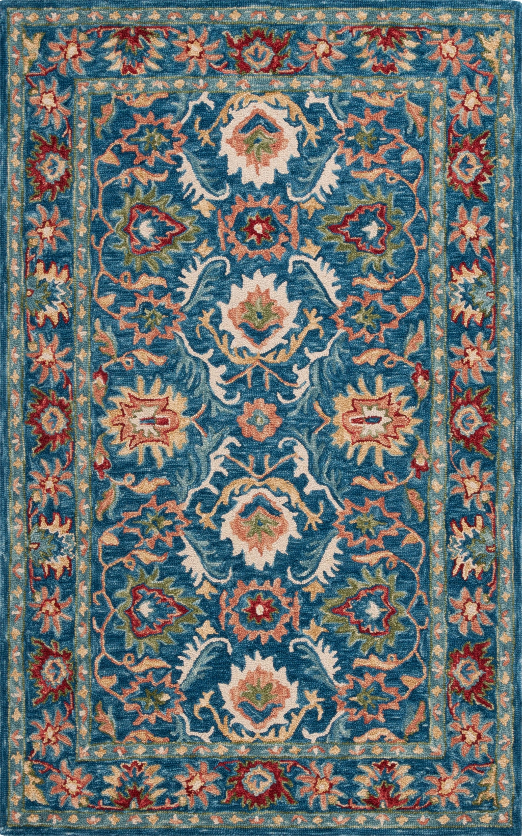Safavieh Blossom BLM691M Blue / Green Area Rug – Incredible Rugs and Decor