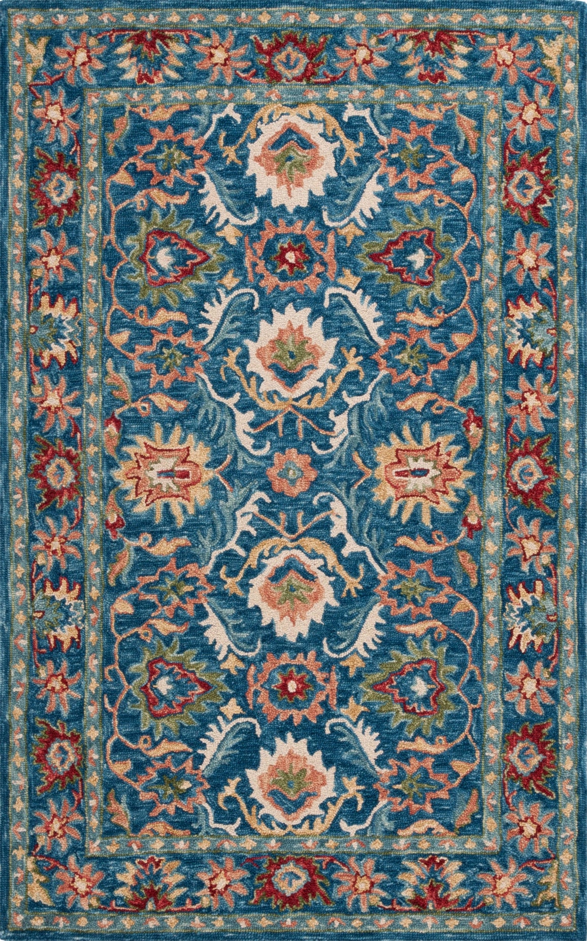 Safavieh Blossom BLM691M Blue / Green Area Rug main image