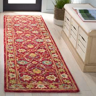 Safavieh Blossom BLM691Q Red / Green Area Rug Room Scene Feature