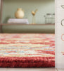 Safavieh Blossom BLM691Q Red / Green Area Rug Detail