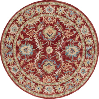 Safavieh Blossom BLM691Q Red / Green Area Rug Round