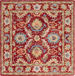 Safavieh Blossom BLM691Q Red / Green Area Rug Square