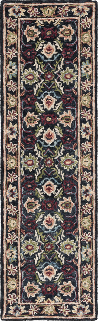 Safavieh Blossom BLM691Z Black / Ivory Area Rug Runner