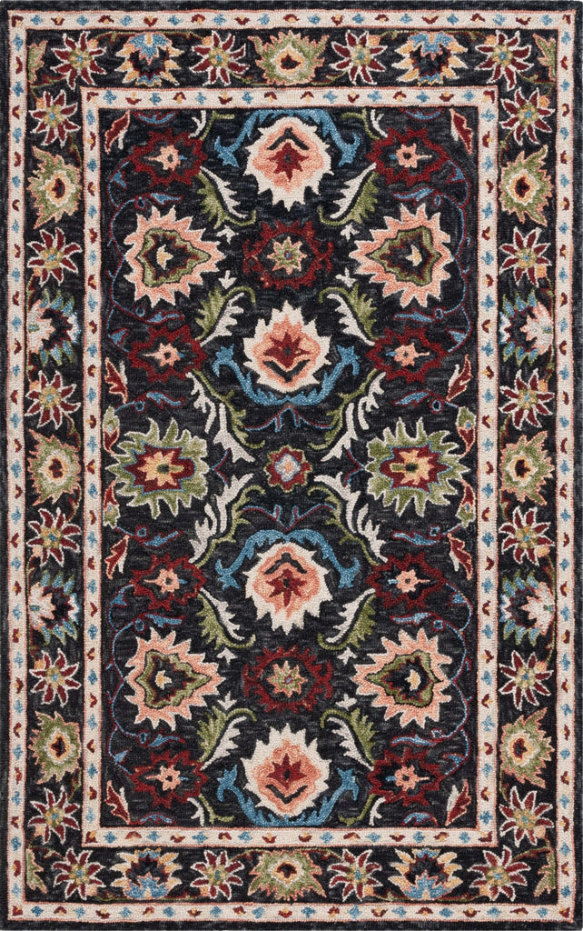 Safavieh Blossom BLM691Z Black / Ivory Area Rug main image